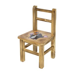 Drewniane krzesełko dziecięce AD230 - Krecik